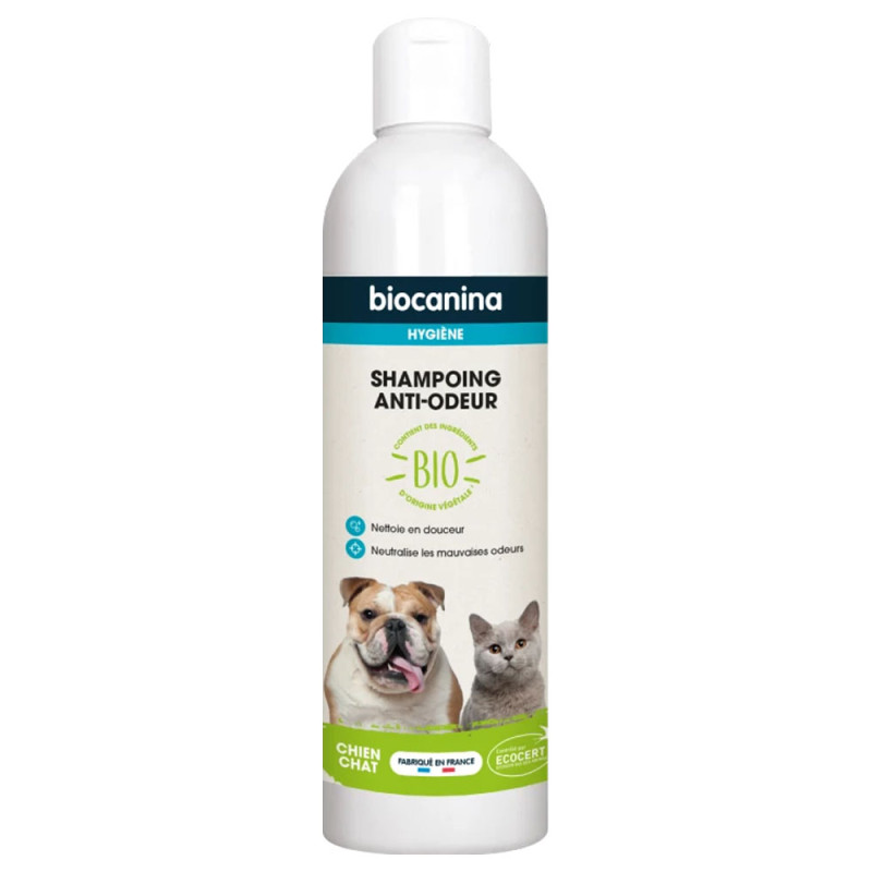 Biocanina Shampoing anti-odeur chien et chat bio 240ml