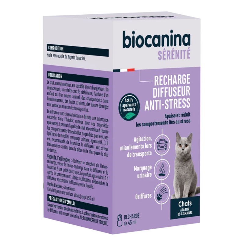 Biocanina Recharge Diffuseur Anti-stress chat 45ml