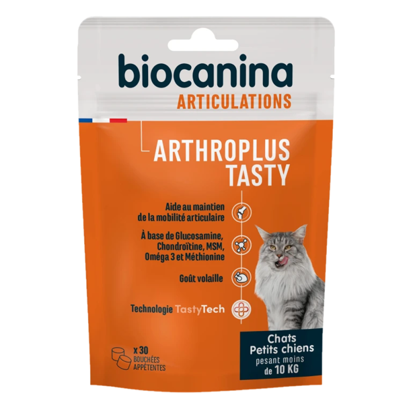 Biocanina Arthroplus Tasty Chats et petits chiens - de 10kg 30 bouchées appétentes