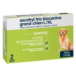 Biocanina Ascatryl Trio Grand Chien L/XL 2 comprimés