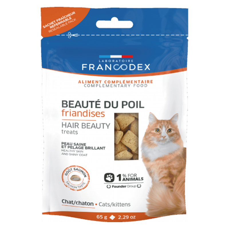 Francodex Friandises Beauté du Poil chat/ chaton 65gr