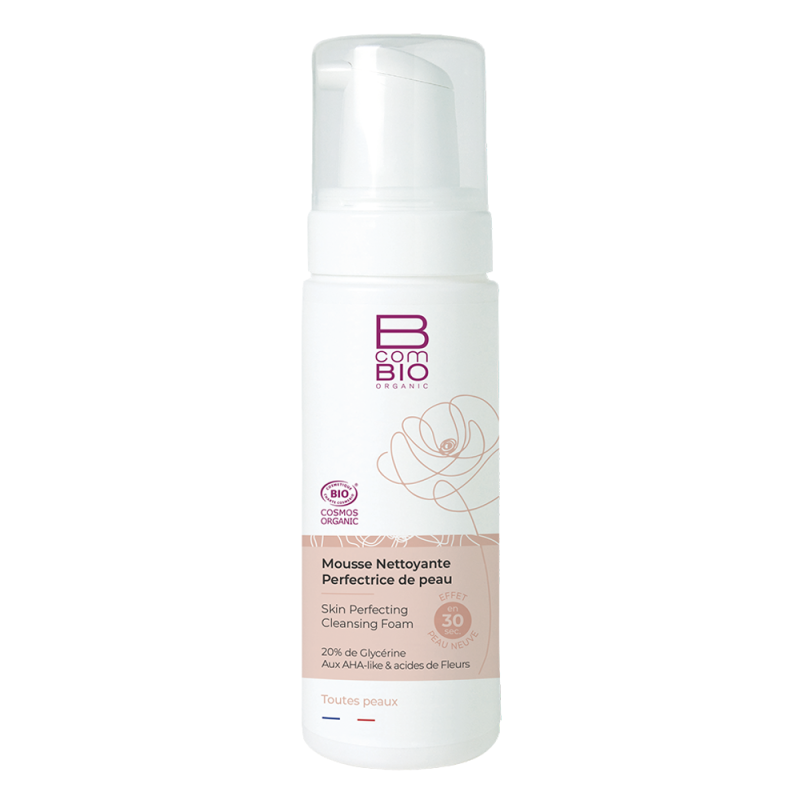 BcomBio Mousse nettoyante perfectrice de peau bio 150ml