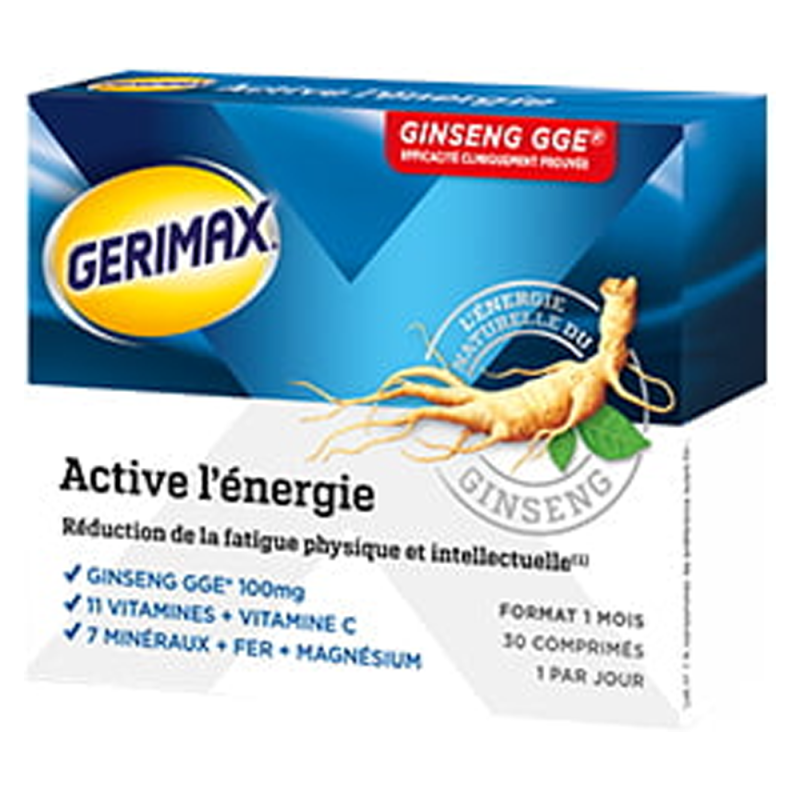 Gerimax Active L'énergie 30 comprimés