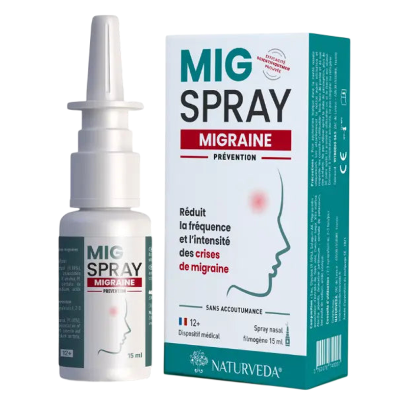 Naturveda MigSpray migraine Spray nasal 15ml