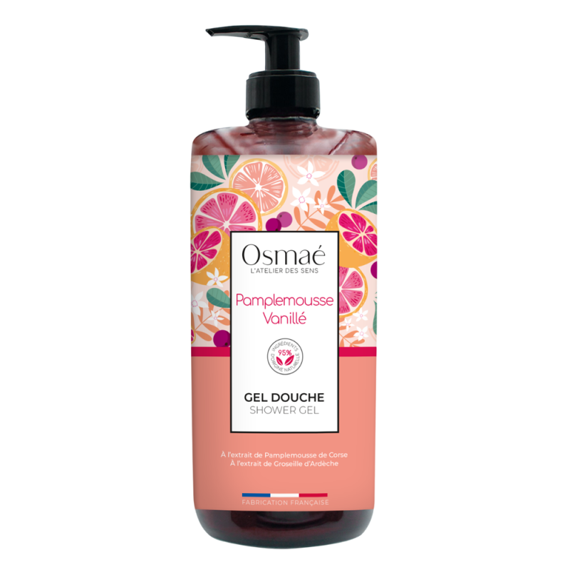 Osmaé Pamplemousse Vanillé Gel douche 1L