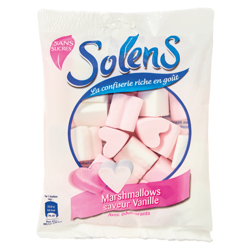 Solens Marshmallows saveur vanille sans sucres 100gr