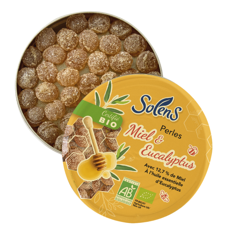 Solens Perles de miel bio à l'eucalyptus 50gr