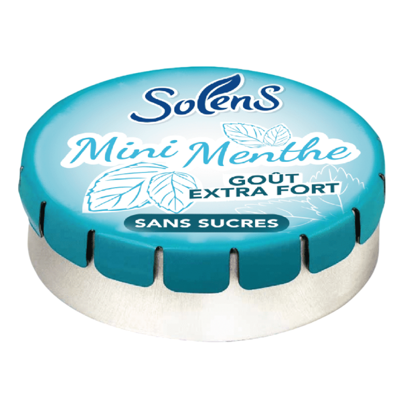 Solens Pastilles Mini Menthe goût extra fort sans sucres 11,5gr