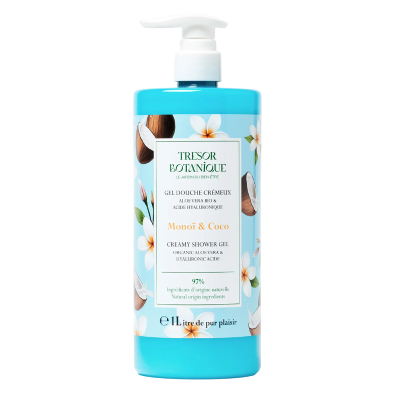 Tresor Botanique Monoï & Coco Gel douche crémeux  1L