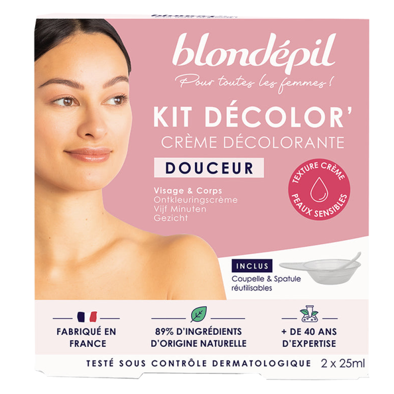 Blondépil Kit Décolor Crème décolorante douceur 2 x 25ml