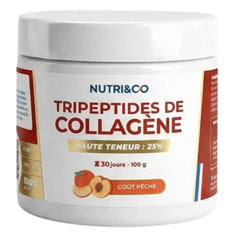 Nutri&Co Tripeptides de collagène Pêche 100gr