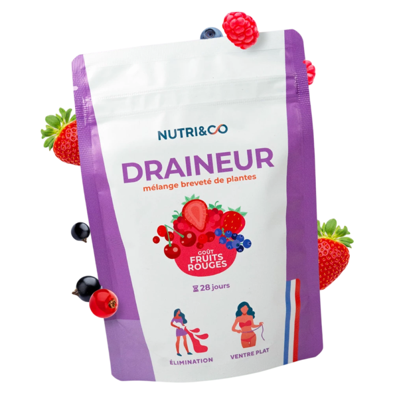 Nutri&Co Draineur Élimination & Ventre Plat fruits rouges