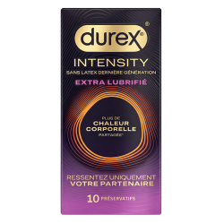 Durex Intensity 10 préservatifs extra-lubrifiés