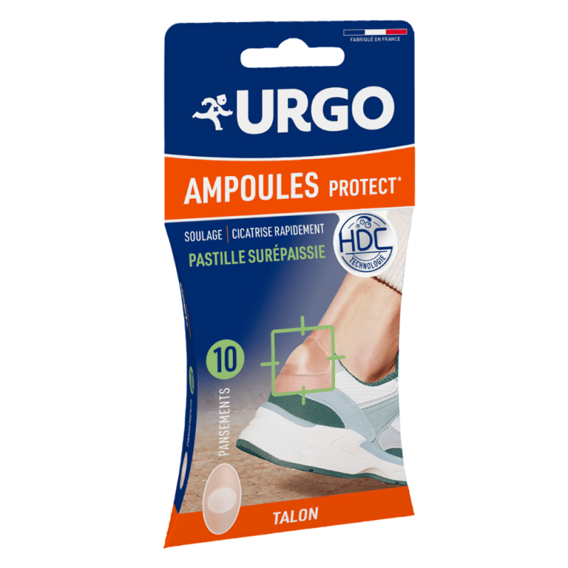 Urgo Ampoules Protect Talon Pastille surépaissie 10 pansements