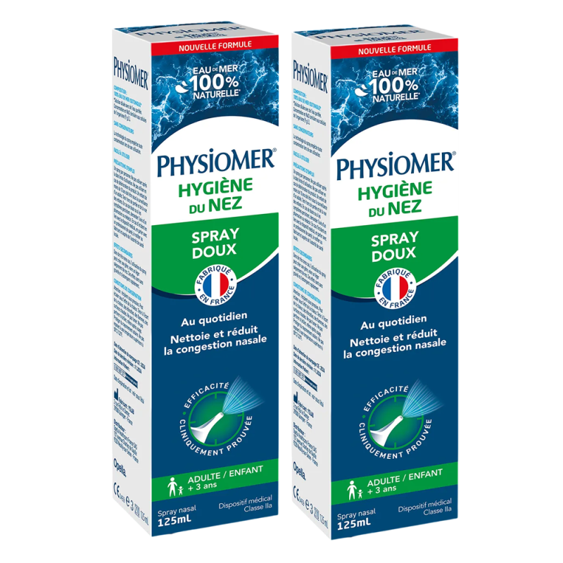 Physiomer Hygiène du Nez Spray Doux lot de 2x125ml