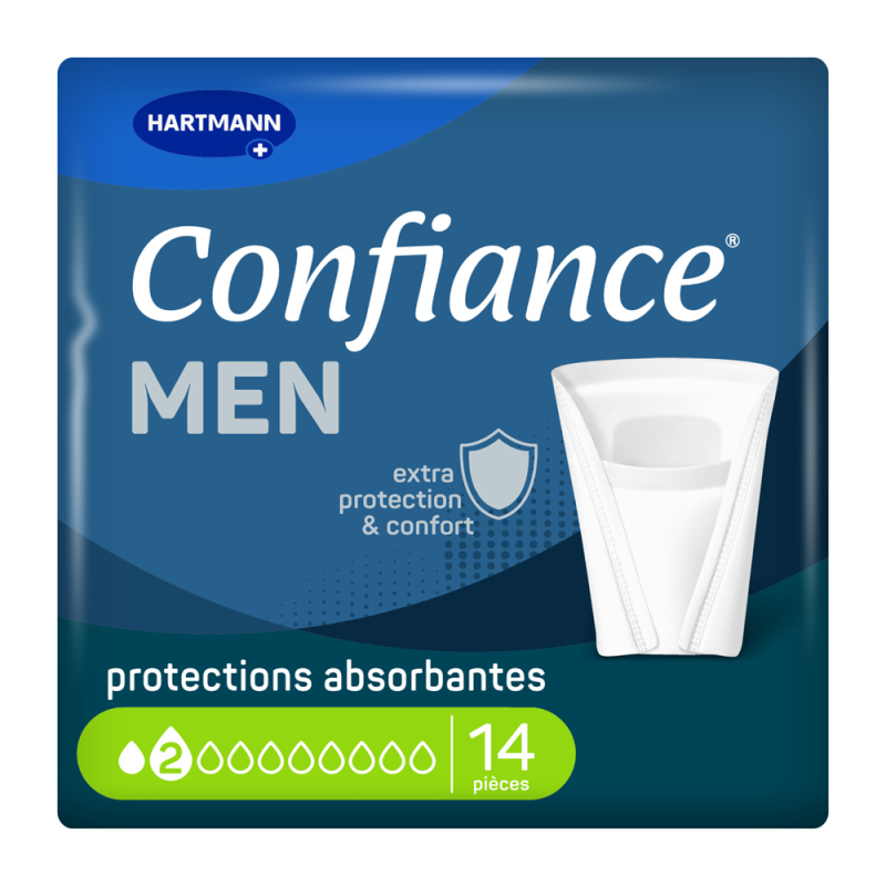 Confiance Men Pads 2 gouttes 14 pièces