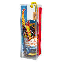 Mr. White Pochette Hot Wheels brosse à dents + dentifrice + gobelet