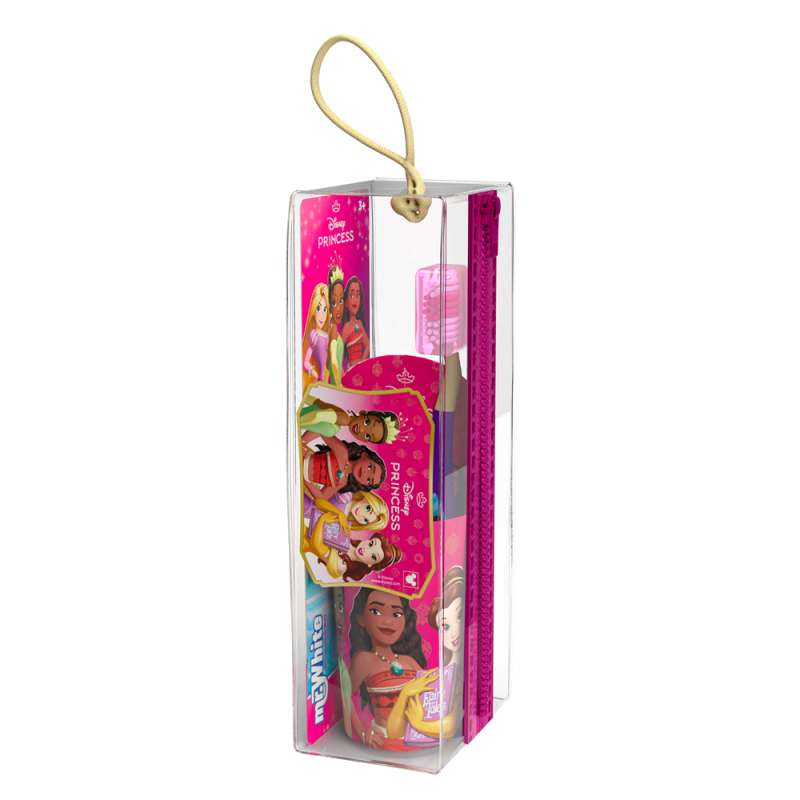 Mr. White Pochette Disney princesse brosse à dents + dentifrice + gobelet