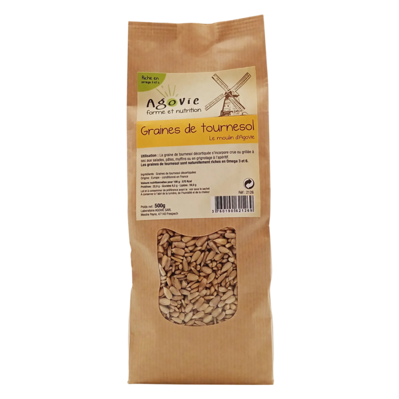 Agovie Graines de Tournesol 500gr