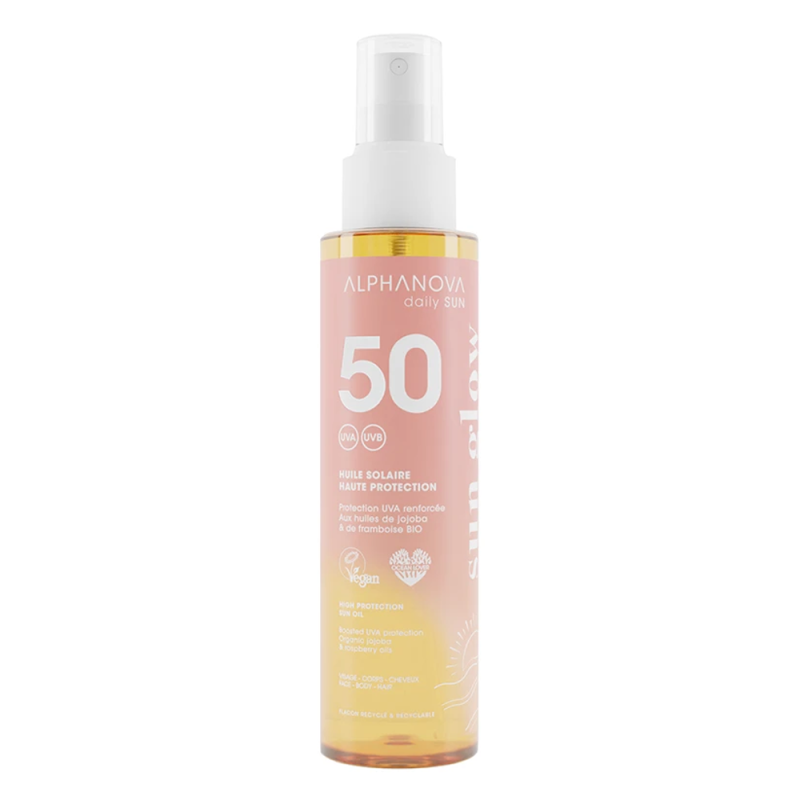 Alphanova Daily Sun Huile solaire haute protection SPF50 - 125ml