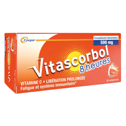 Vitascorbol 8 heures vitamine C 30 comprimés