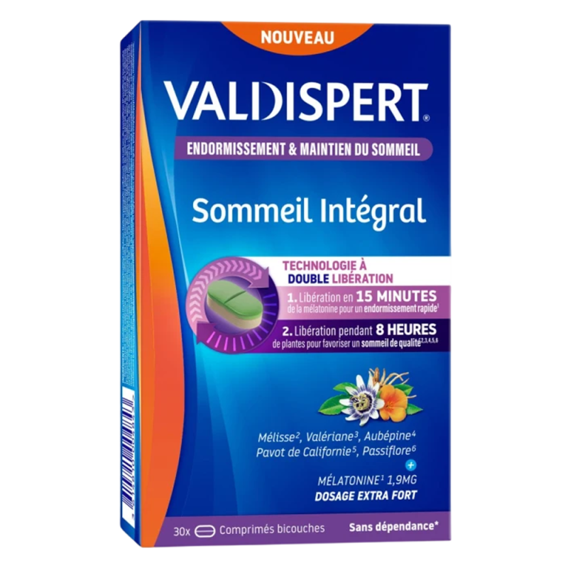 Valdispert Sommeil Intégral 30 comprimés bicouches
