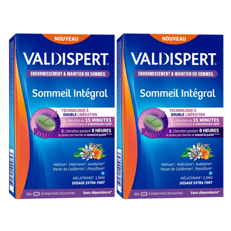 Valdispert Sommeil Intégral lot de 2x30 comprimés bicouches