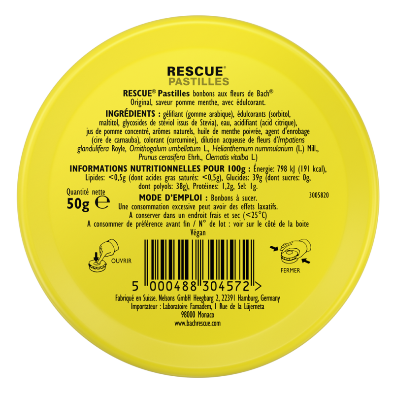 Rescue Pastilles Pomme...