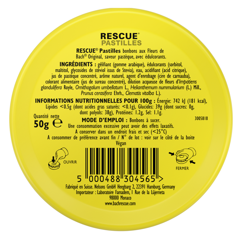 Rescue Pastilles Pastèque 50gr