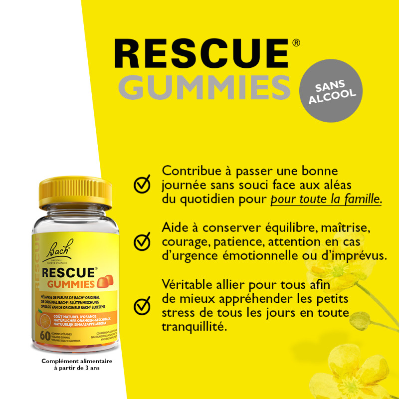 Rescue Gummies goût naturel...