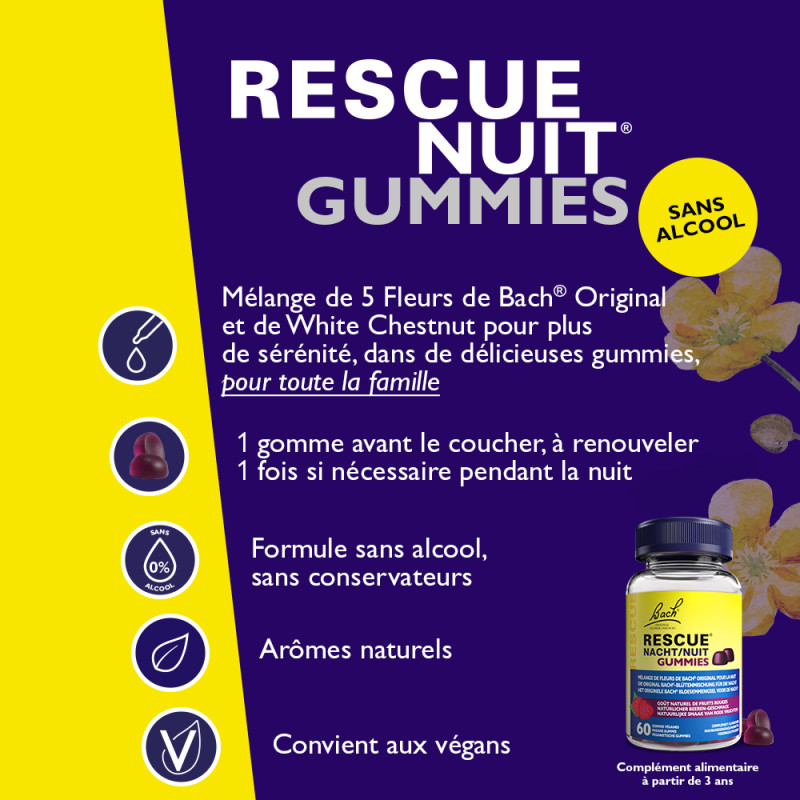 Rescue Nuit Gummies goût...