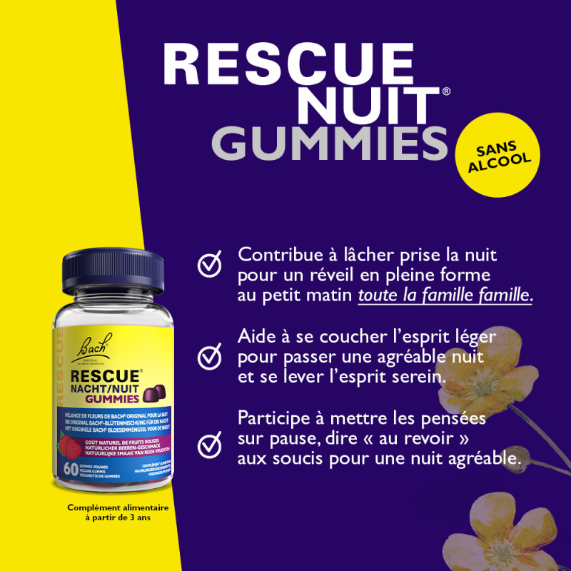 Rescue Nuit Gummies goût...