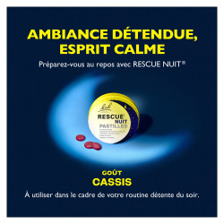 Rescue Nuit Pastilles cassis 50gr
