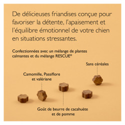 Rescue Pets Friandises Relaxantes pour chiens boîte de 60