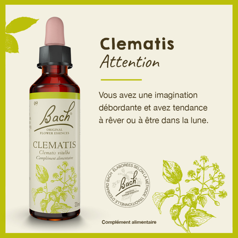 Fleurs de Bach Clematis n°9...
