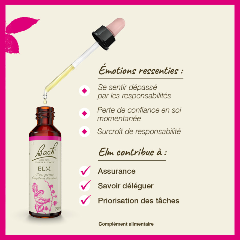 Fleurs de Bach Elm n°11 - 20ml