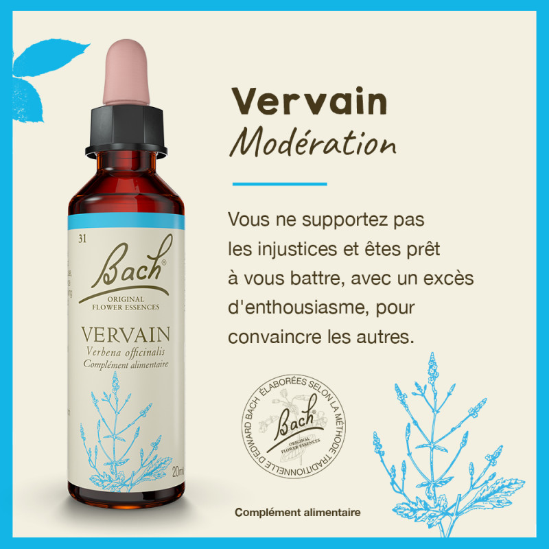 Fleurs de Bach Vervain n°31...