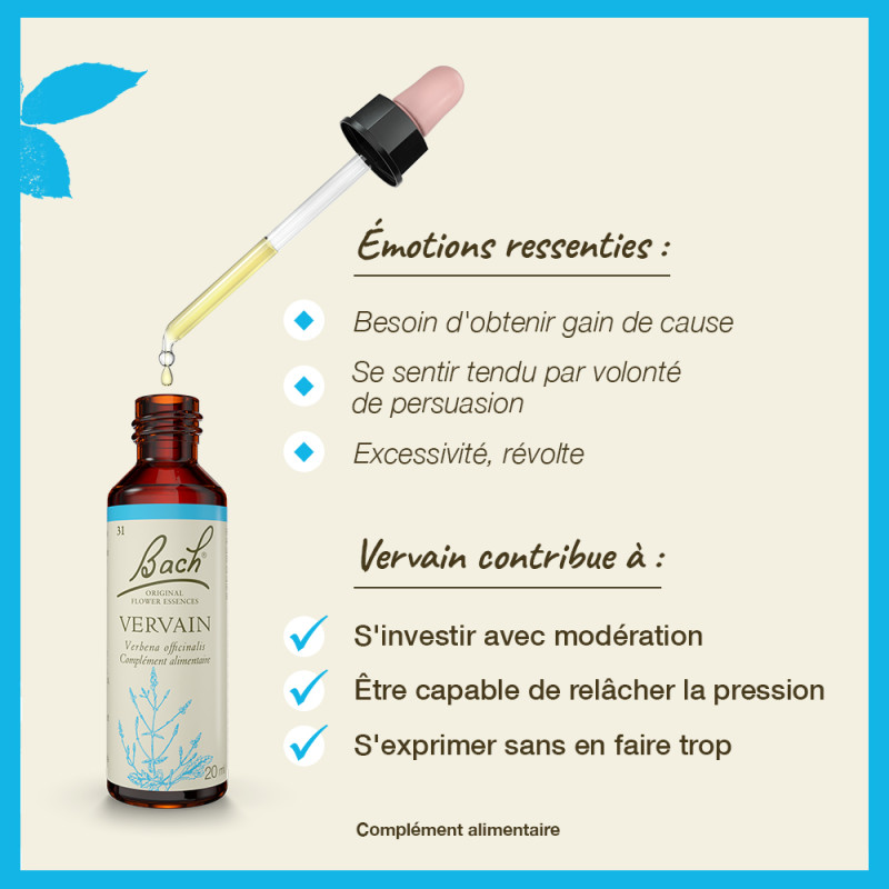 Fleurs de Bach Vervain n°31...