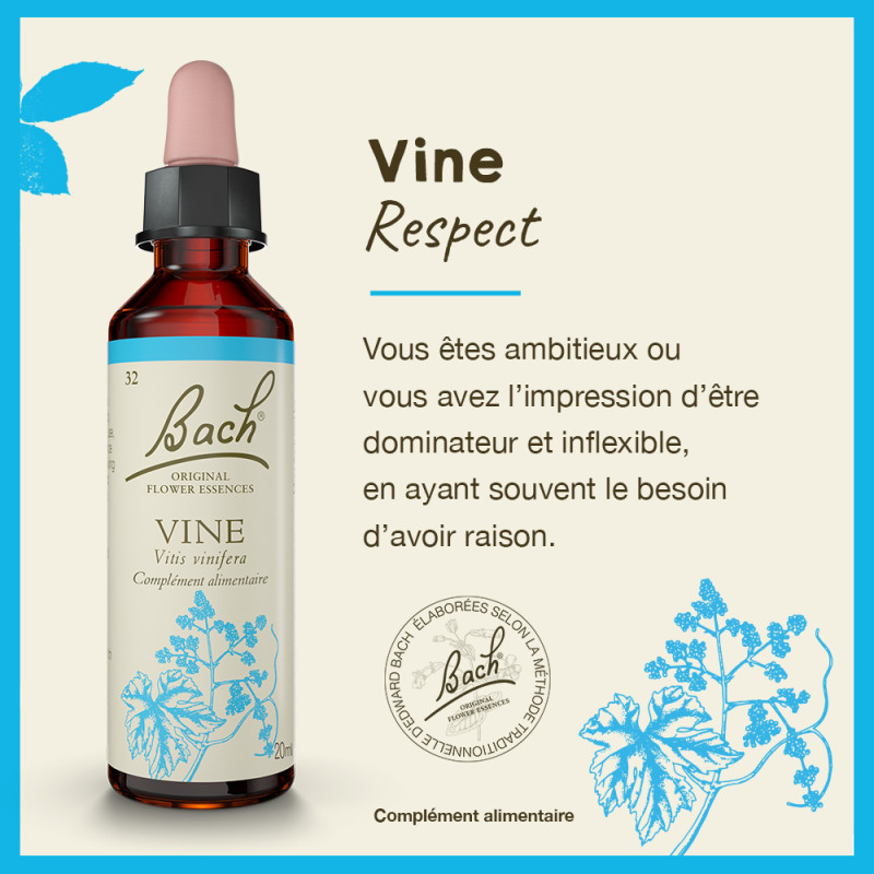 Fleurs de Bach Vine n°32 -...