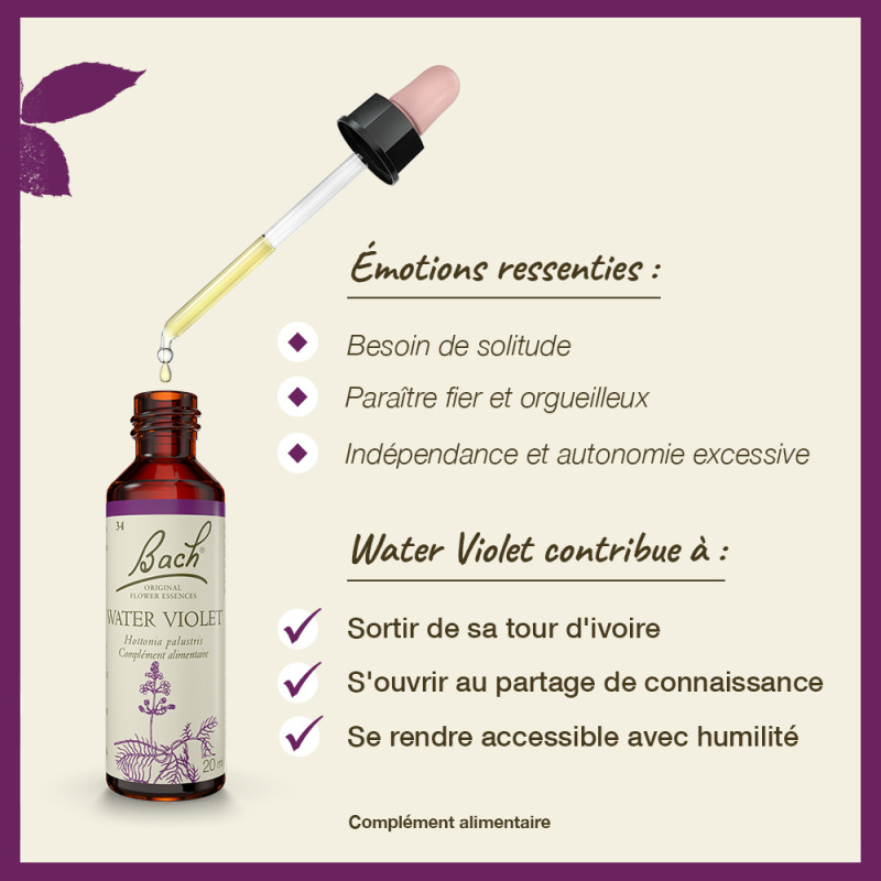 Fleurs de Bach Water Violet...