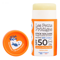Les Petits Prödiges Stick Solaire Visage SPF50 parfum d'été 15gr