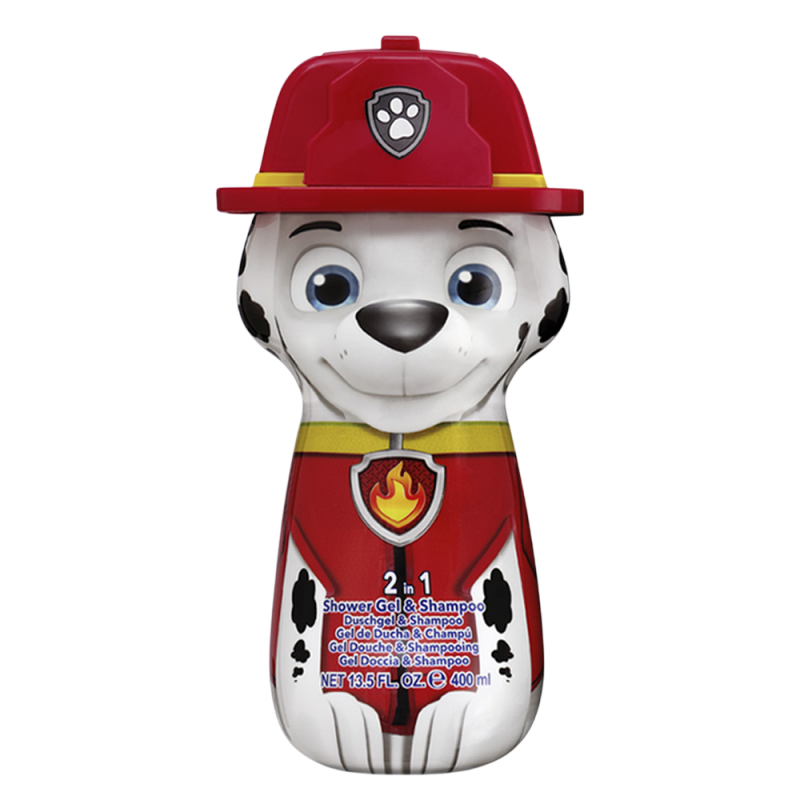 Air-Val Paw Patrol 2en1 Shower Gel douche & Shampooing Marshall 400ml