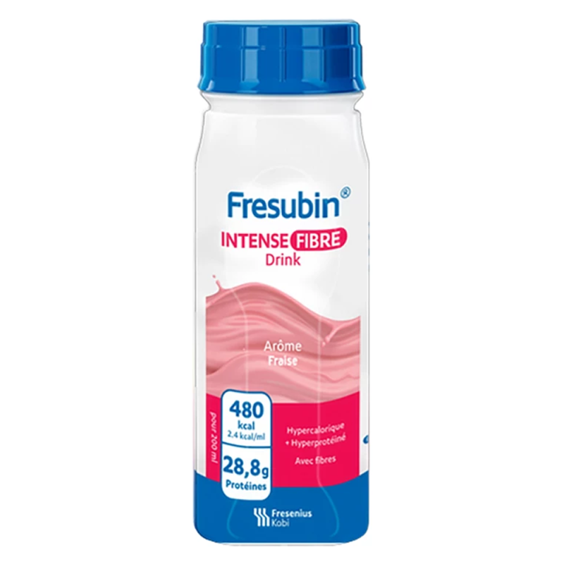 Fresubin Intense Fibre Drink arôme Fraise 4 x 200ml