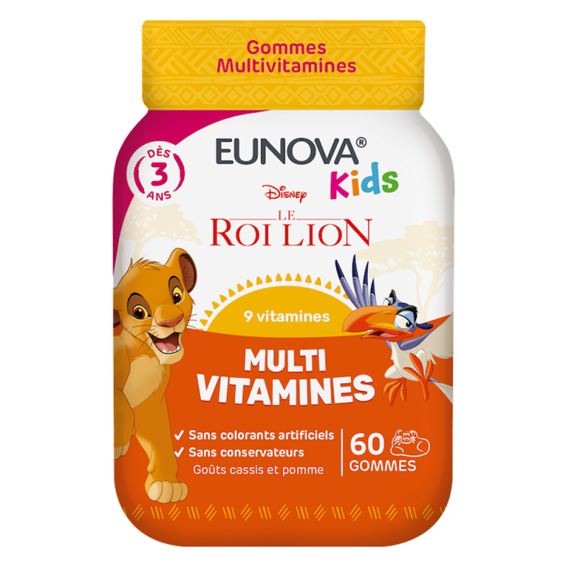 Eunova Kids Le Roi Lion Multi Vitamines 60 gommes