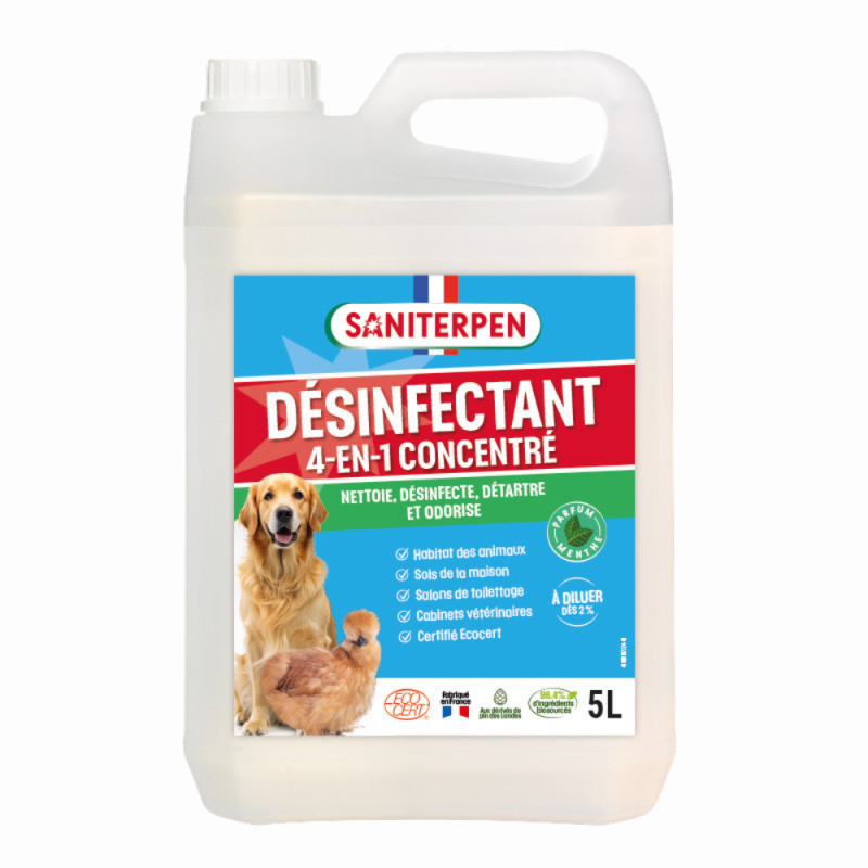 Saniterpen Désinfectant 4-en-1 Concentré 5L