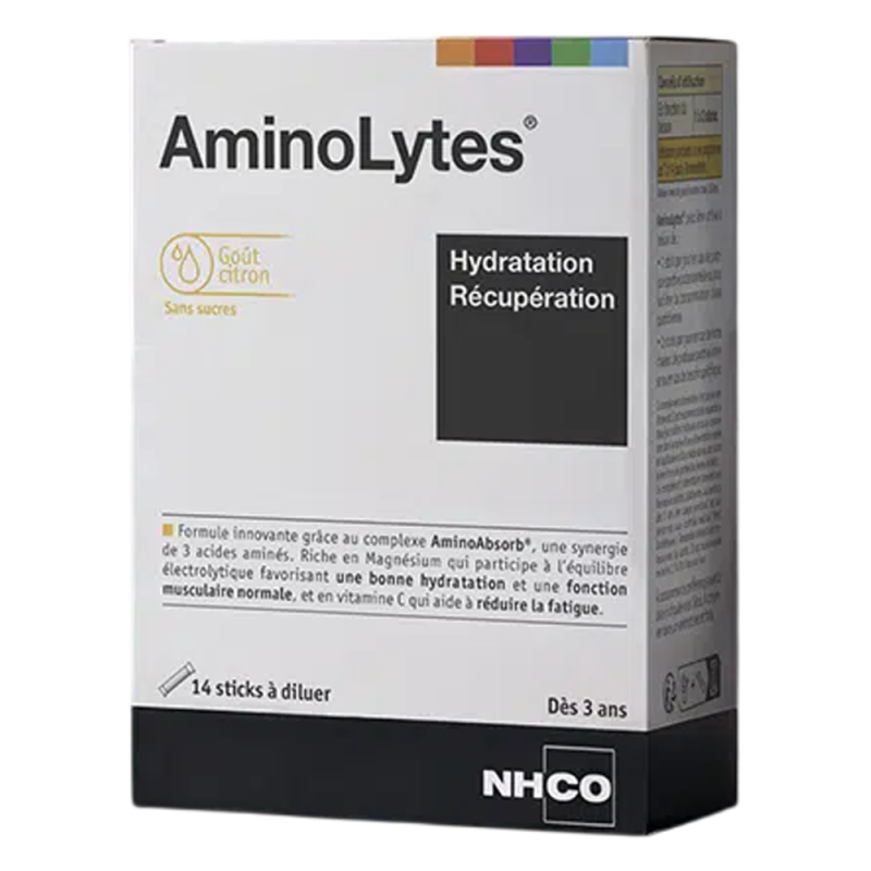 Nhco Aminolytes Hydratation et Récupération goût citron 14 sticks