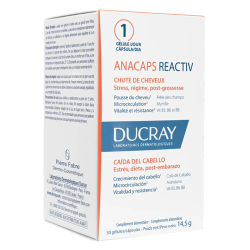 Ducray Anacaps Reactiv chute cheveux 30 gélules