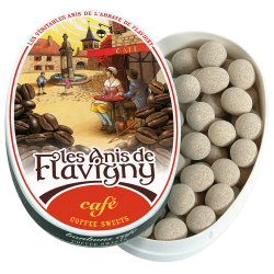 Les Anis de Flavigny Boîte ovale Bonbons Café 50gr