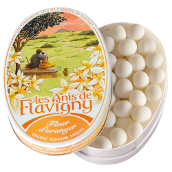 Les Anis de Flavigny Boîte ovale Bonbons Fleur d’oranger 50gr