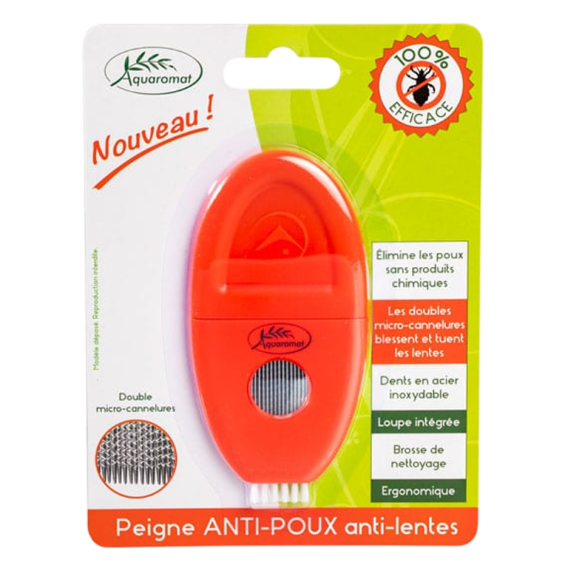 Aquaromat Peigne anti-poux anti-lentes